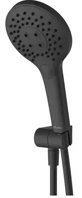 Oliveri ROME HAND SHOWER WITH BRACKET 125mm Rose, G 1/2 Female MATTE BLACK