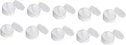 ARTSEWPLY 10 Pcs Transparent Powder Box Skincare Containers Portable Containers Fragrance Mop Storage Basket Power Mop Refill Pads Clothes Drying Rack Window Vac Cleaning Pads White Plastic