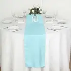 Light Blue POLYESTER 12x108" Table RUNNER Wedding Party Kitchen Linens SALE