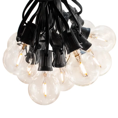 G50 LED Filament Outdoor Patio Globe String Lights (25', 50' and 100' Lengths)