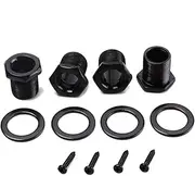 Kisangel 4 PCS Sealed Guitar Tuning Pegs Machine Heads Lr for Acoustic Electric String Bass Includes Mounting Screws Bushings Durable Half Round Design
