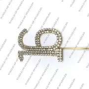 6cm Cake Toppers with Silver Diamonds Rhinestones for Birthday Anniversary (16)