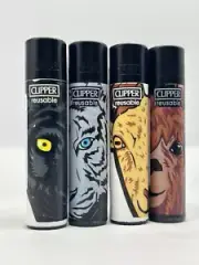 4 X Clipper Lighters. Total Of 4 Lighters FREE SHIPPING