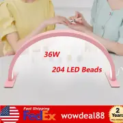 Electric Led Half Moon Desk Lamp Touch Sensing Dimmable Nail Led Salon Light