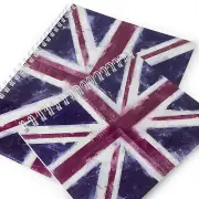 Monster Stationery - Flag A4 & A5 Lined Notebooks - Made in UK - Union Jack