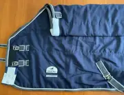 SmartPak Ultimate 100g Horse Stable Blanket w/ Wicking CoolMax Lining 87" NAVY