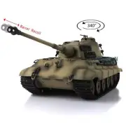 2.4G 1/16 Henglong 7.0 King Tiger RTR 3888A Metal Tracks Barrel Recoil RC Tank