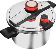 Generic Pressure Canner Pressure Cooker for All Hob Types Multifunction Thicken Deep Pressure Pan Gland Type Cooker for Household Commercial Camping, 4L