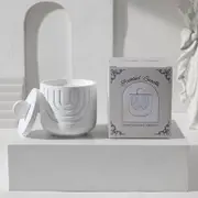 (Jasmine)Scented Candle - Soy Wax Candle in Ceramic Pot