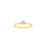 9ct Diamond Cluster Ring
