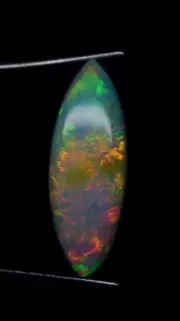5.50 CT Natural Ethiopian Multi Fire Marquise Opal 26.4x9.6mm Gemstone Cabochon