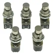 KAISH5pcs SPST Momentary Soft Touch Push Button Guitar Pedal Foot Switch OFF(ON)