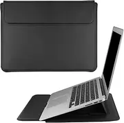 14 Inch Laptop Sleeve Case PU Leather Case Compatible with New MacBook Pro 14 2021/ Huawei MateBook 14 2021/ HP Chromebook 14'' / Dell Latitude 14/ 13.5'' Surface Laptop 3, Sleeve Pouch Black