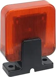 LED Flashing Warning Light 12-265V AC/DC Alarm Lamp for Garage Door Outdoor Wall-Mounted LED Signal Alarm Light