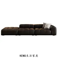 在飛比找樂天市場購物網優惠-【KENS生活家具】 真皮沙發 簡約現代 客廳 直排 泡芙像