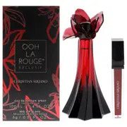 Ooh La Rouge Exclusif by Christian Siriano for Women - 2 Pc Gift Set 3.4oz EDP Spray, 0.21oz Lip Gloss - Red
