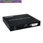 4K 2x2 Video Wall Controller HDMI/DVI Controller 1 In 4 Out w/ RS232 Control