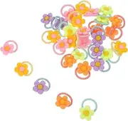 NOLITOY 30pcs Children's Rubber Band Hair Bun Maker Curl Mousse Babies Hair Clips Clothing Small Hair Elastics Bonds Mini Hair Clips Hair Ties Cute Resin