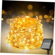 Solar String Lights for Outside, 200 LED 72Ft Solar Fairy 1 Pack Warm White