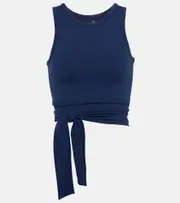 [Live The Process] Live The Process Ballet wrap top AU 10 blue