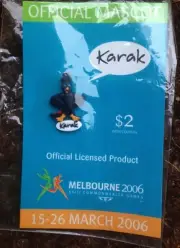 KARAK Black Cockatoo Mascot MELBOURNE COMMONWEALTH GAMES 2006 BRAND NEW