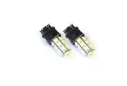 For 3157 5050 LED 18 Chip Bulbs White Pair Race Sport Lighting