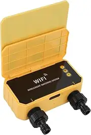 WiFi Sprinkler Timer, Watering Irrigation Timer with Rain Sensing Function, Solar Panel Type C Charging, for Garden Yard Balcony