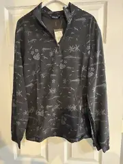MEN'S SCALES 1/4 ZIP LIGHTWEIGHT Jacket. Never A Tourist. Mens Snall