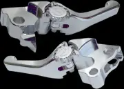 PSR Anthem Shorty Chrome Clutch Brake Lever Set Indian Springfield 18-22