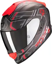 Scorpion EXO 1400 Air Spatium Helmet, black-red, Size S for Men Black Red