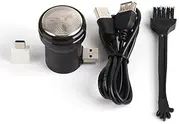Mini Portable Smart Phone USB Shaver Shaving Tool with Adapter Ideal Gift for Men Boyfriend or Father
