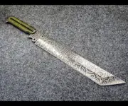 integrity implements Wormwood Kaichete 5160 machete style custom handmade knife