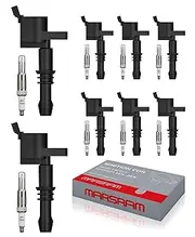 Ignition Coil Pack and Platinum Spark Plug Set for 2004 2005 2006 2007 2008 Ford F150 Expedition Explorer F350 F250 F450 Super Duty Mustang 8pcs