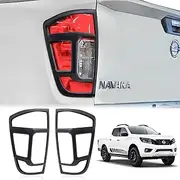 Tail Light Cover Trim for Nissan Navara NP300 D23 Accessories 2015-2020, Matte Black Rear Taillight Lamp Cover Protector Guard Surround Trim Car Exterior 2PCS