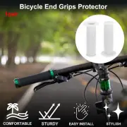 Bike Handlebar Grip Cover 100mm Lightweight MTB End Grips Protector White 1 Pair