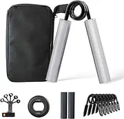 LI FITNESS Grip Strength Trainer Set, 23-158 kg Grip Trainer Set, Metal Heavy Grippers, Wrist Forearm Strengthener, Grip strengthener Training and Hand Grip Finger Exerciser