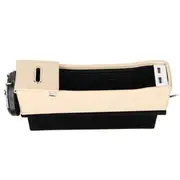 Car Seat Catcher Gap Filler Coin Collector Cup Holder Storage Box Dual USB Charging Port 55562 GEBROKEN WIT