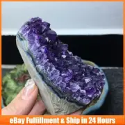Natural Clearance Amethyst Cut Base Crystal Geodes Quartz Cluster Specimens Gift