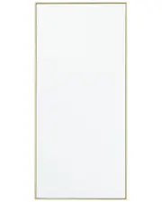 Peyton Lane Contemporary Rectangle Gold Wood Wall Mirror