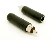 RCA male to 6.35mm 1/4" STEREO Female Audio Adapter Converter