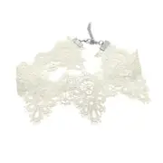 Elegant Lace Short Choker Neckband Stylish Necklace Soft Comfortable Sturdy Casual Neckwear for Stylish Ladies Women Beige