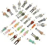 [LOLIPPYY] 30pcs Miniature People Figurines Tiny Figures for Playsets School Projects Sand Table Decor Realistic Model Railway Accessories Play Dolls Architectural Layouts