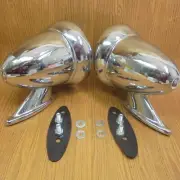 AUSTIN 1100 1300 MINI MINOR BMC MORRIS COOPER S BULLET CONE STAINLESS MIRRORS