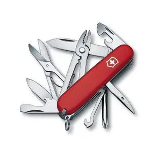 【VICTORINOX 瑞士維氏】Deluxe Tinker17用瑞士刀/紅(1.4723)