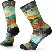 [Smartwool] Women's Bike Zero Cushion Celestial Print Crew Socks
