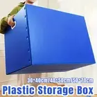 Plastic StorageBox Foldable Bin Large Capacity Waterproof Container Moving Crate