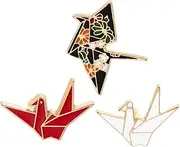 [TOGEVAL] 3pcs Alloy Brooch Creative Cartoon Breastpins Red White Black Fun Accessories for Clothing Bags Parties Sturdy Design for Casual Formal Occasions