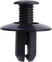 BYBDQKTVEH 50pcs Car 8mm Hole Plastic Rivets Fastener Push Clip Black Auto Vehicle Door Trim Panel Retainer Fastener Clips Compatible with Toyota Audi Fasteners and Clips