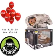 Star Wars - Lando Calrissian with Millenium Falcon Deluxe Pop! Rides "New"