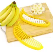 4 Pack Banana Slicer Practical Kitchen Tool Salad Fruit Peeler Cutter Chopper